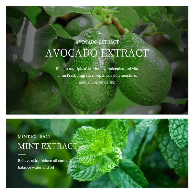 BIOAQUA Professional Natural Skin Care Avocado Face Skin Care Sets