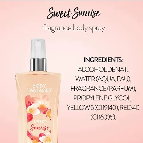 Body Fantasies Signature Fragrance Body Spray, Sweet Sunrise Fantasy, 8 Fluid Ounce