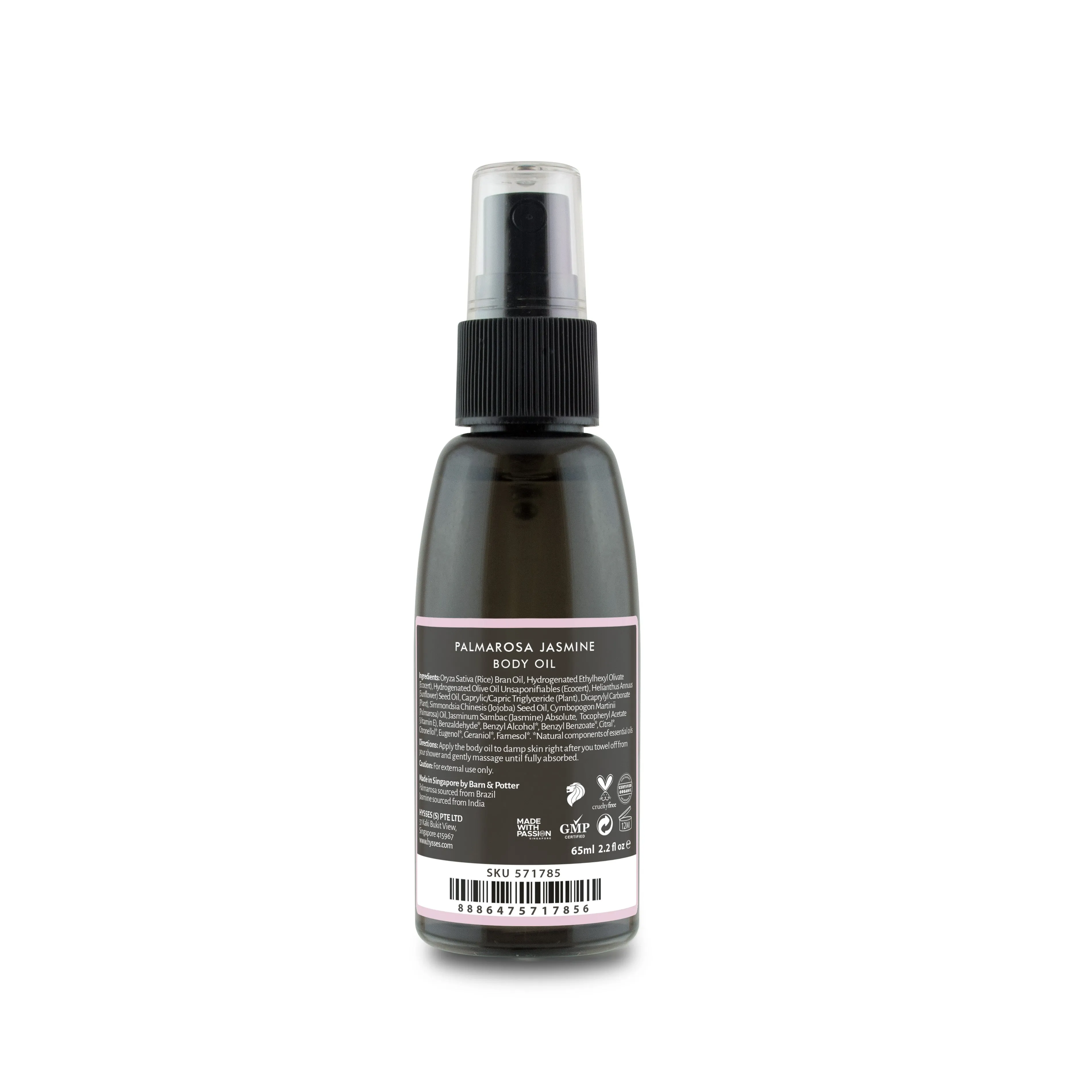 Body Oil Palmarosa Jasmine