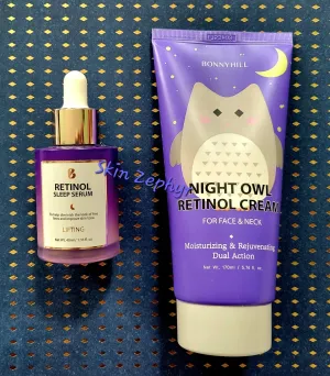 Bonnyhill Retinol Night Serum and Cream Duo