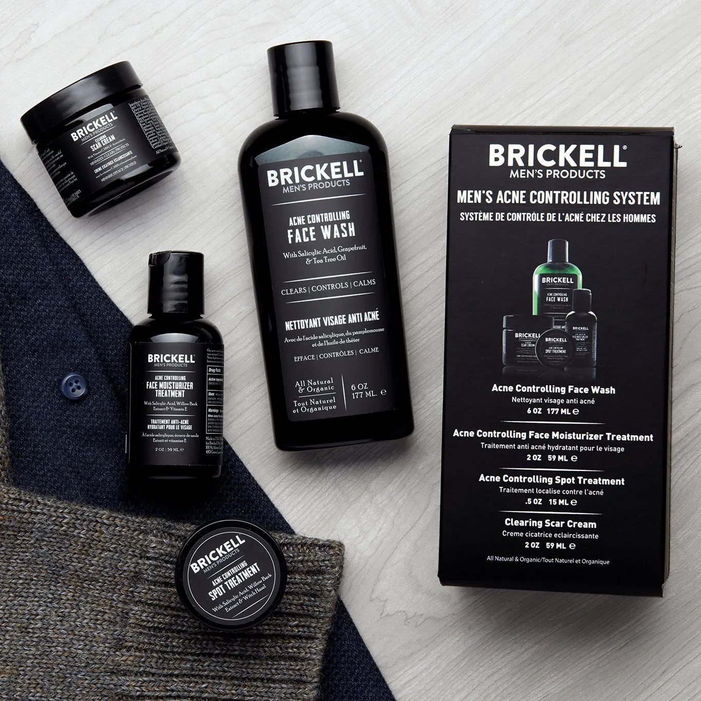 Brickell Acne Controlling System for Men