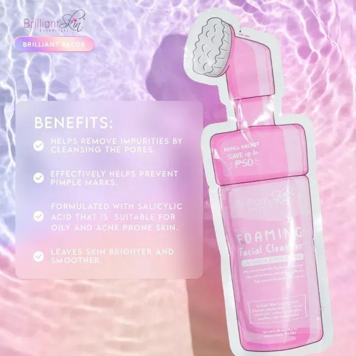 Brilliant Skin Essentials Foaming Facial Cleanser - 100ml Refill Sachet