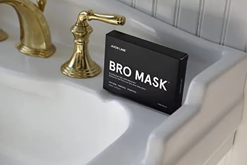 BRO MASK Under Eye Gel Pads: Cooling Eye Patches for Dark Circles and Puffiness | Anti Aging Hydrogel Eye Patch Set w/ Bakuchiol, Green Tea, Hyaluronic Acid, Caffeine, Niacinamide/Vitamin B3 -6 Pairs