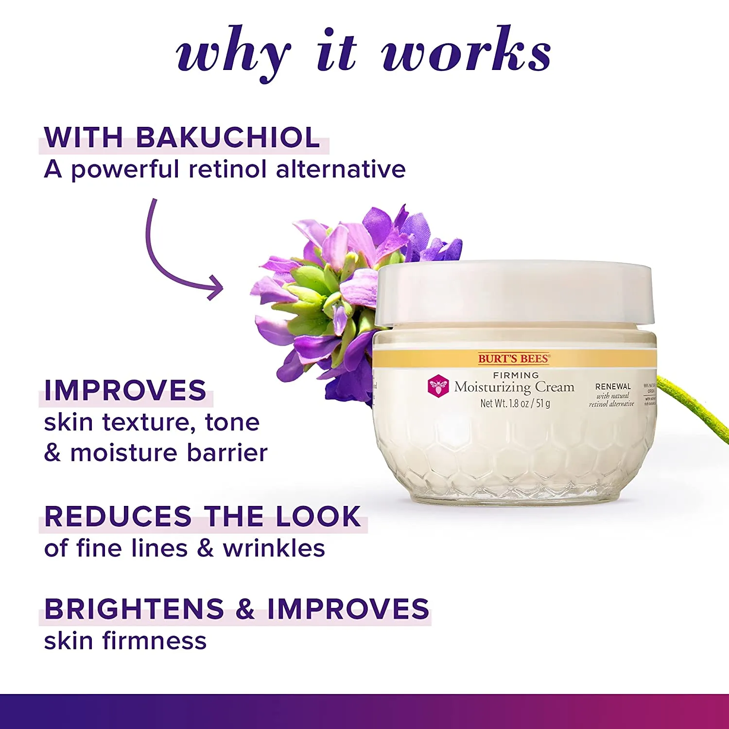 BURT'S BEES RENEWAL FIRMING FACE CREAM