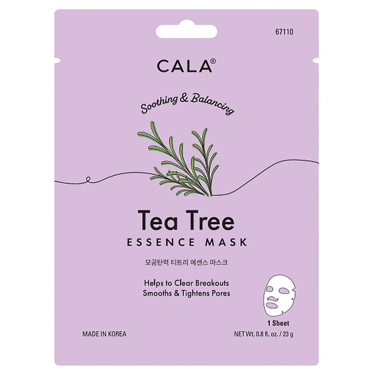Cala Essence Facial Masks: Tea Tree (5 Pks)