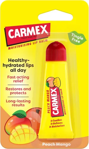 Carma Laboratories Carmex Moisturising Lip Balm Tube Peach And Mango Burst