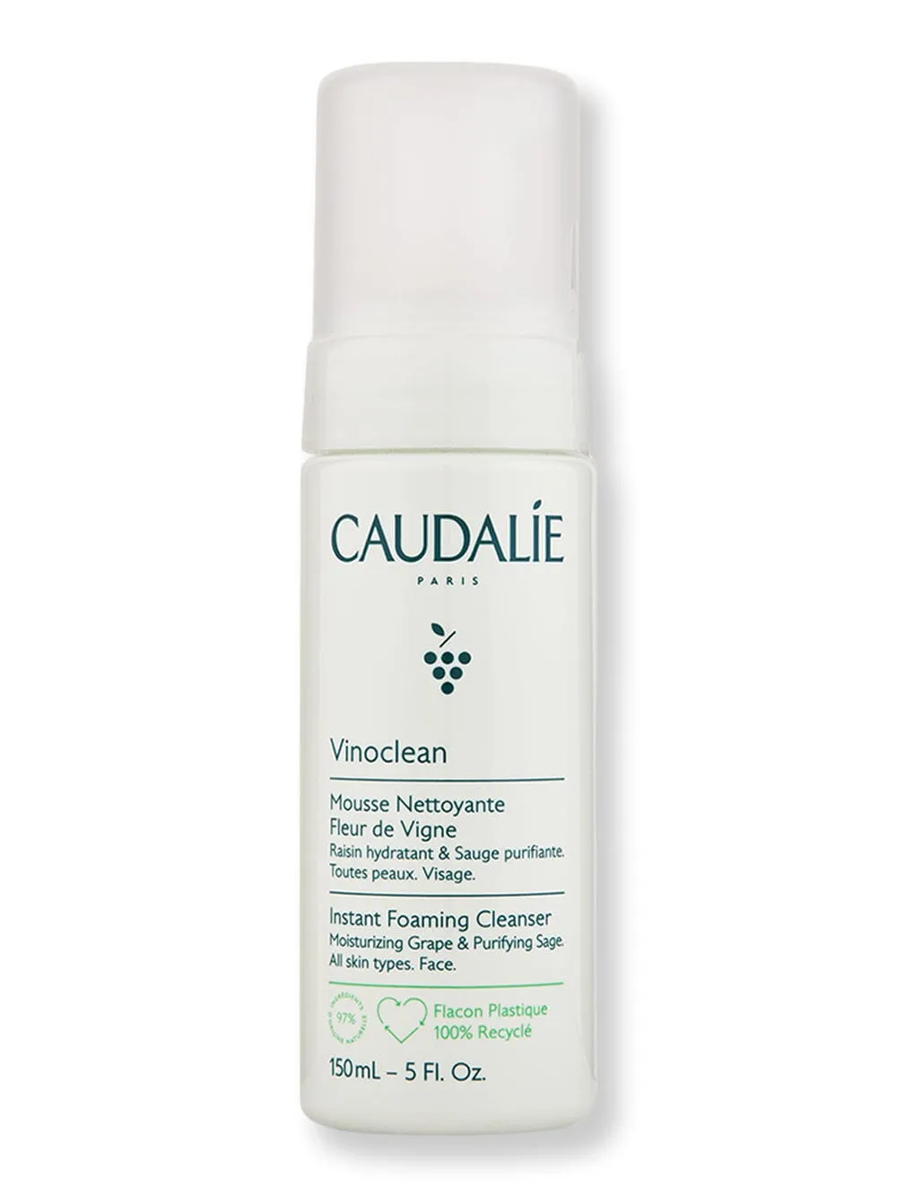 Caudalie Vinoclean Instant Foaming Cleanser 5 oz 150 ml