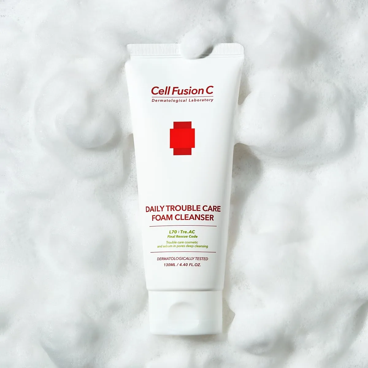 Cell Fusion C Tre.AC Daily Trouble Care Foam Cleanser, Gentle Foaming Cleanser for Acne-Prone Skin, Salicylic Acid to Help Clear Acne, 3.38 fl.oz