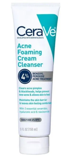 Cerave Acne Foaming Face Cleanser For Sensitive Skin  5.0oz/150ml New