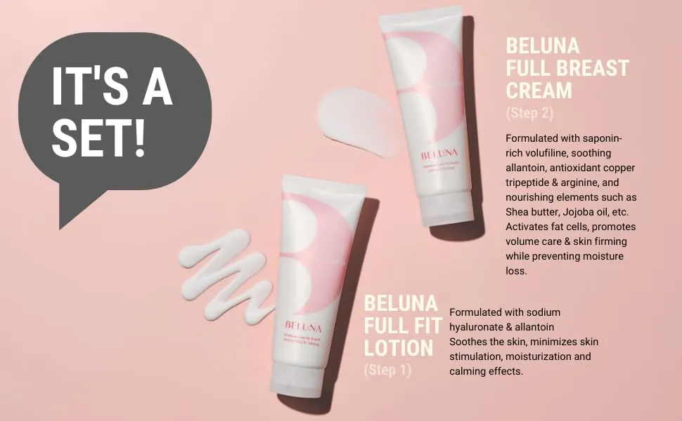 CGBELUNA Full Body firming Cream for Neck, Arms, Belly and legs with Saponin-rich Volufiline, Allantoin, Shea Butter, Jojoba Oil, 6.76 fl. oz (cream)