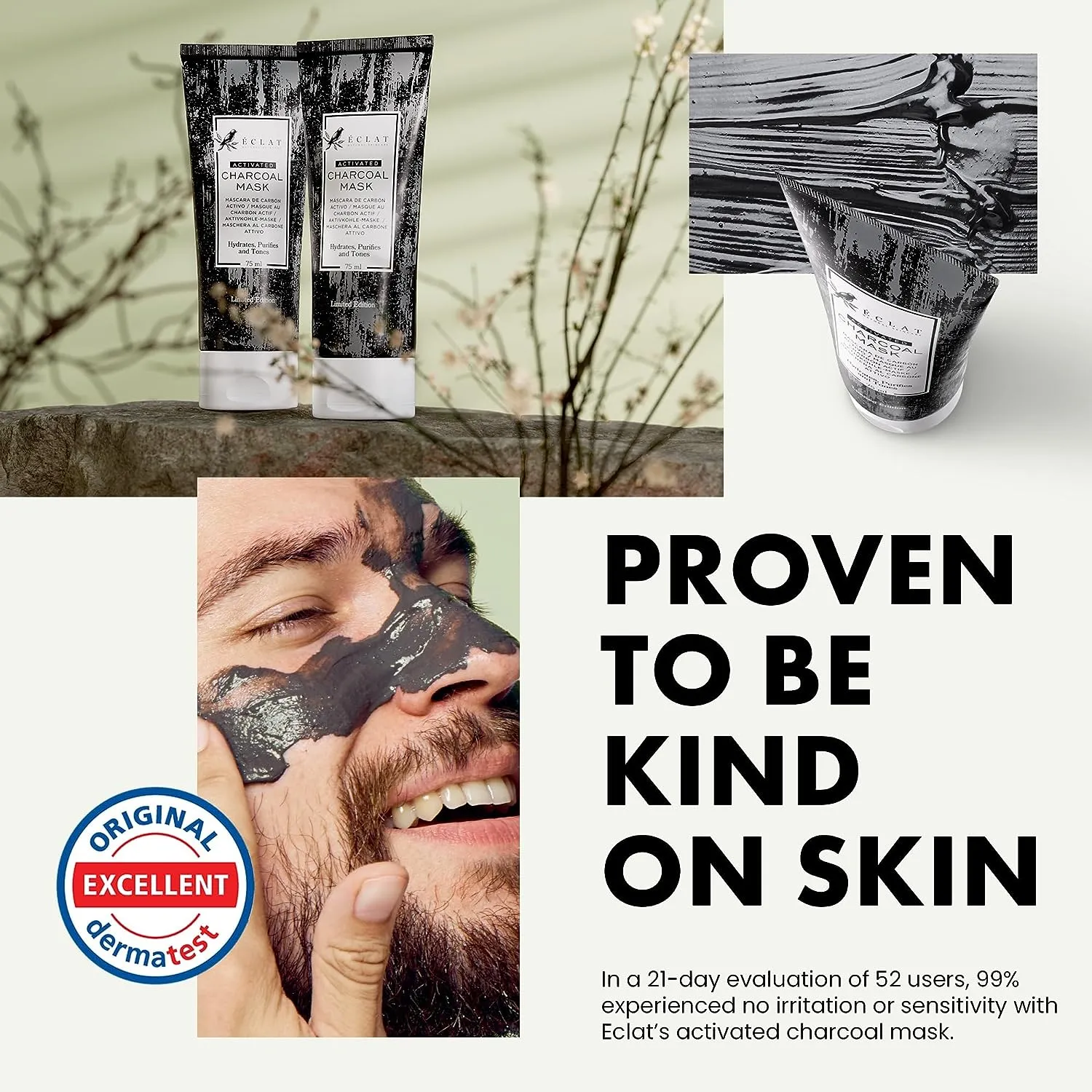 Charcoal Peel Off Mask Facial Cleansing Acne Blackhead Control Deep Clean Pore 75ml