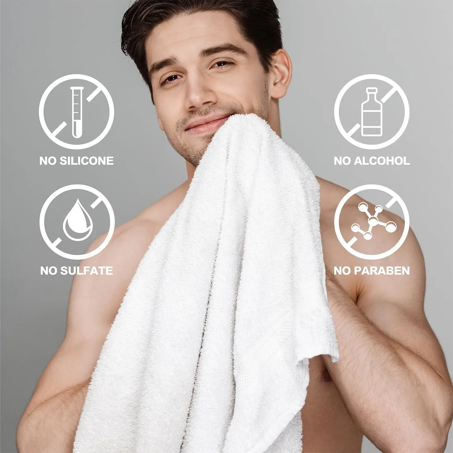 Citrus Scented Men's Bath Set with Body Lotion