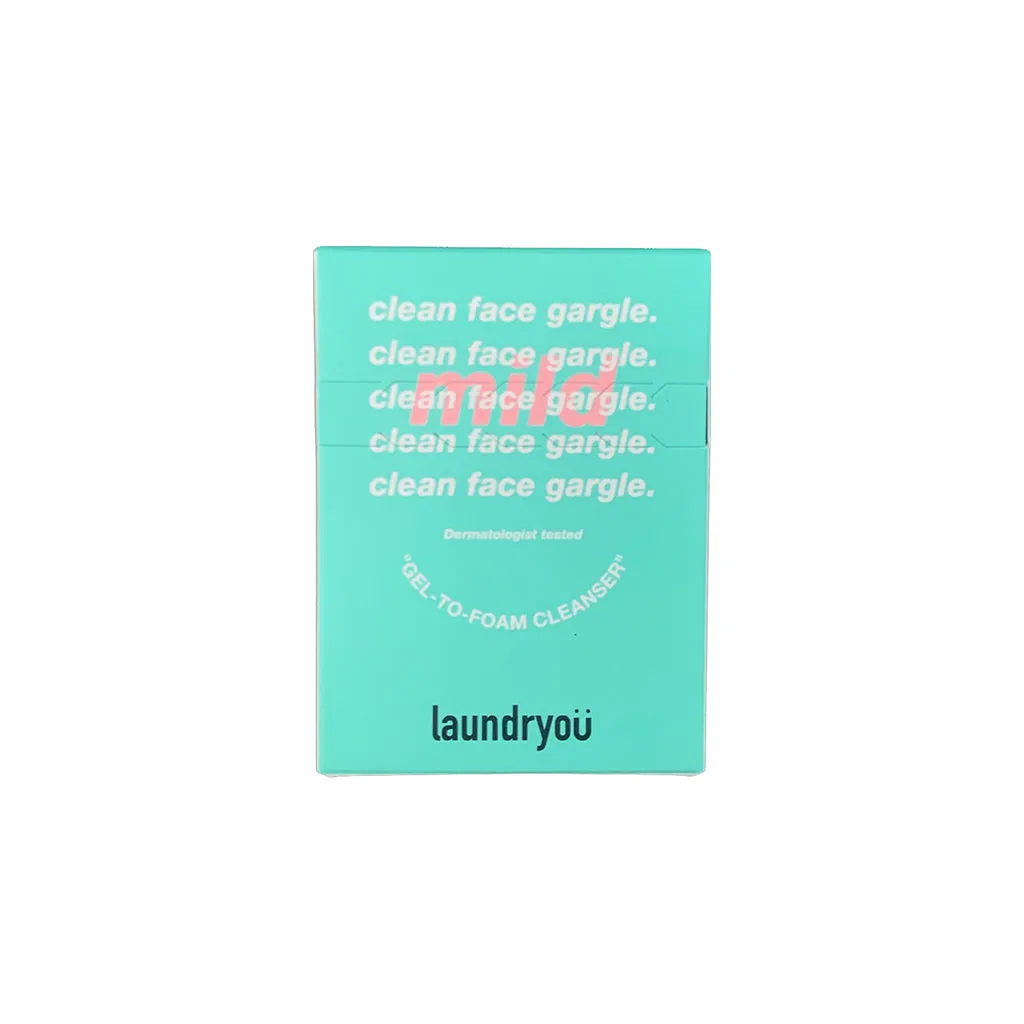 Clean Face Gargle Gel-to-Foam Cleanser, Mild - Mini