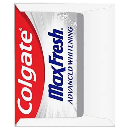 Colgate Max Fresh Toothpaste, Advanced Whitening Toothpaste with Mini Breath Strips, Clean Mint Toothpaste for Bad Breath, Helps Fight Cavities, Whitens Teeth, and Freshens Breath, 6.3 Oz Tube