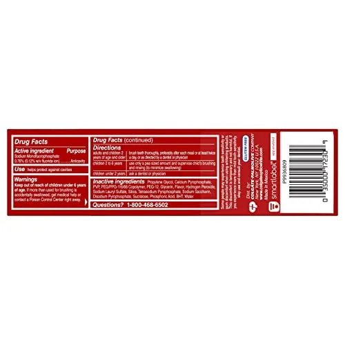 Colgate Optic White Advanced Hydrogen Peroxide Toothpaste, Teeth Whitening Toothpaste Pack, Enamel-Safe Formula, Helps Remove Tea, Coffee, and Wine Stains, Sparkling White, 3 Pack, 3.2 oz