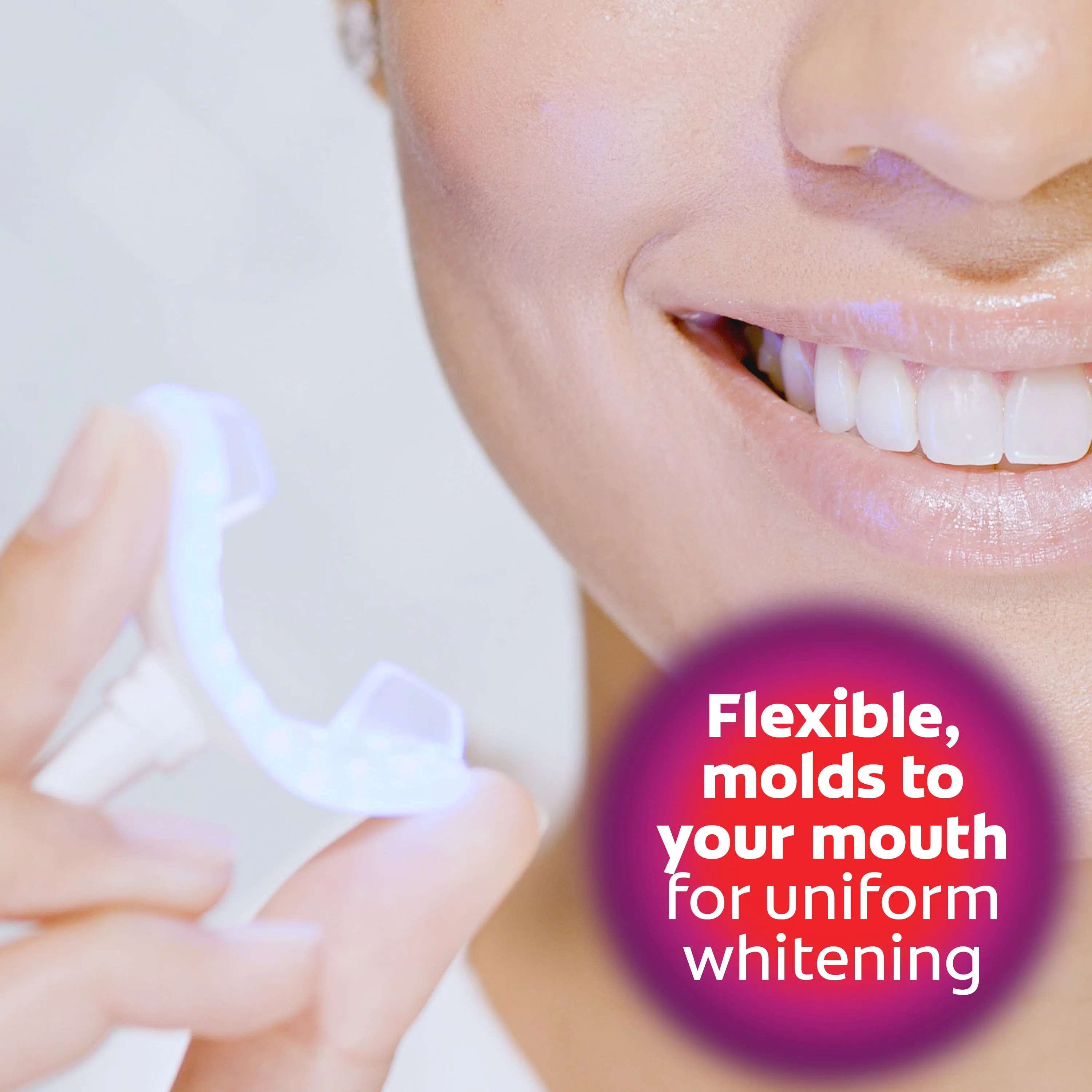 Colgate Optic White ComfortFit LED Teeth Whitening Kit with LED Light and Whitening Pen
