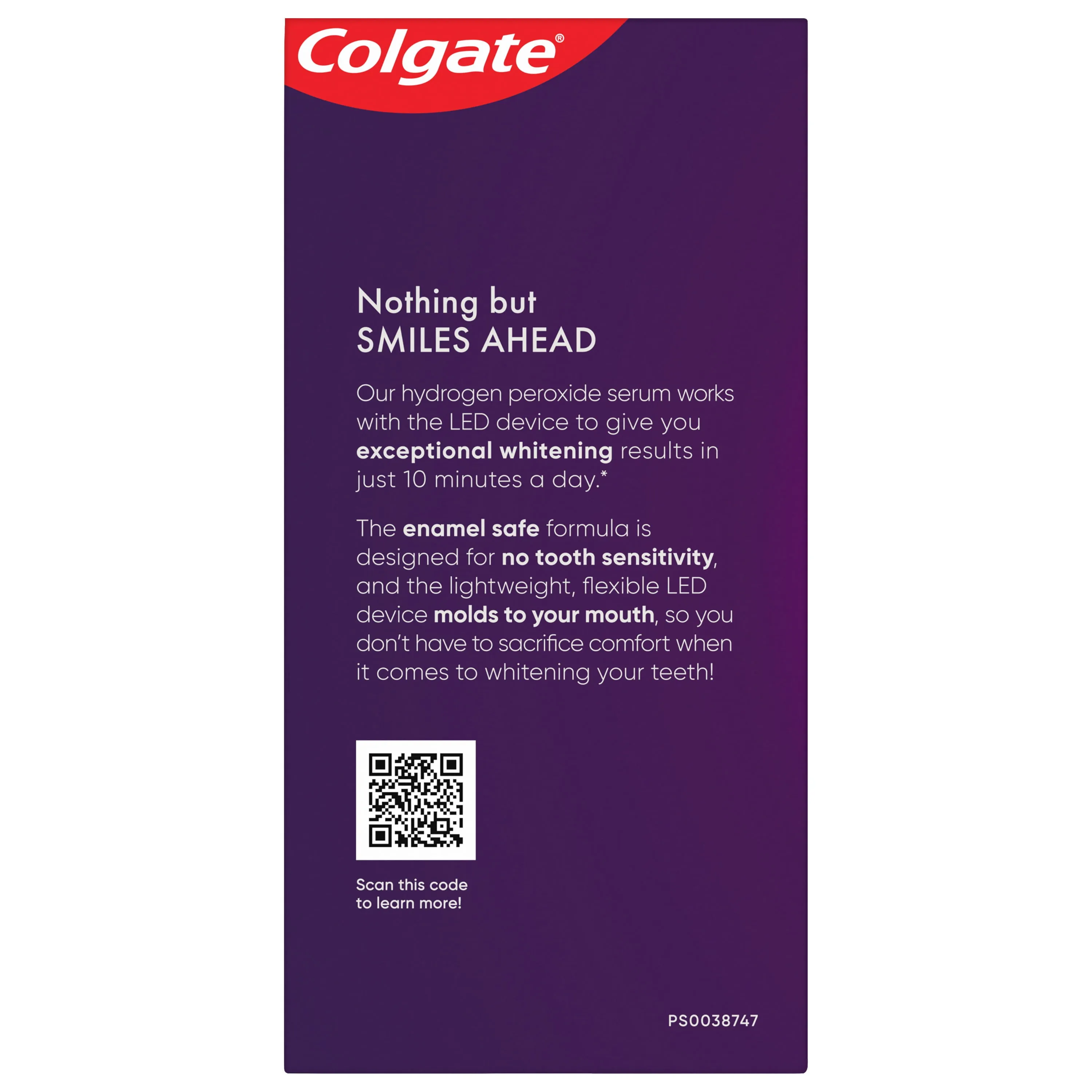 Colgate Optic White ComfortFit LED Teeth Whitening Kit with LED Light and Whitening Pen