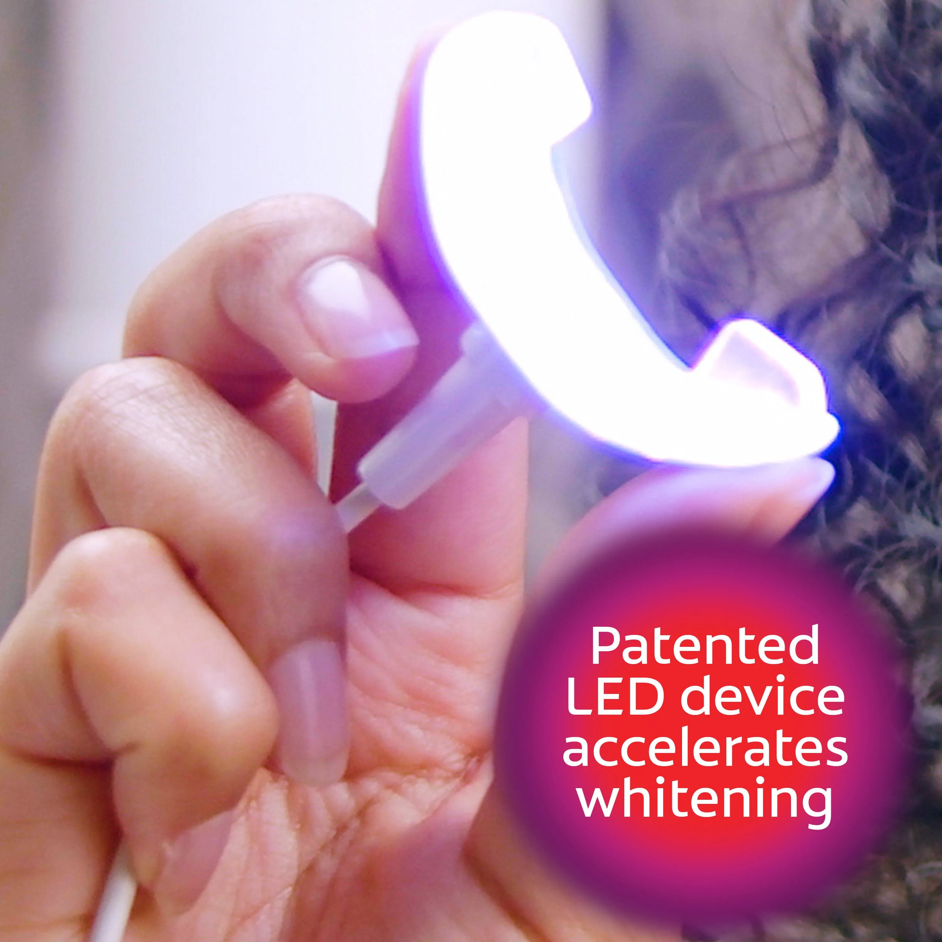 Colgate Optic White ComfortFit LED Teeth Whitening Kit with LED Light and Whitening Pen