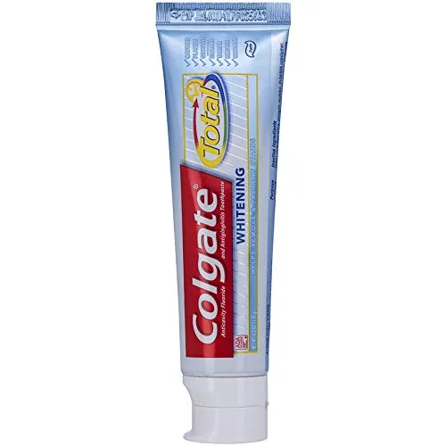Colgate Total Teeth Whitening Toothpaste, 10 Benefits, No Trade-Offs, Sensitivity and Whitening, 4.8 oz Tube