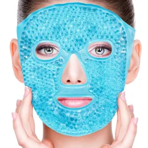 CONBELLA Cold Face Eye Masks Ice Face Mask Hot Cold Compress For Dark Circles, Puffiness, Migraines, Headache, Stress, Redness, Cooling Face Masks For Women Man, Skin Care