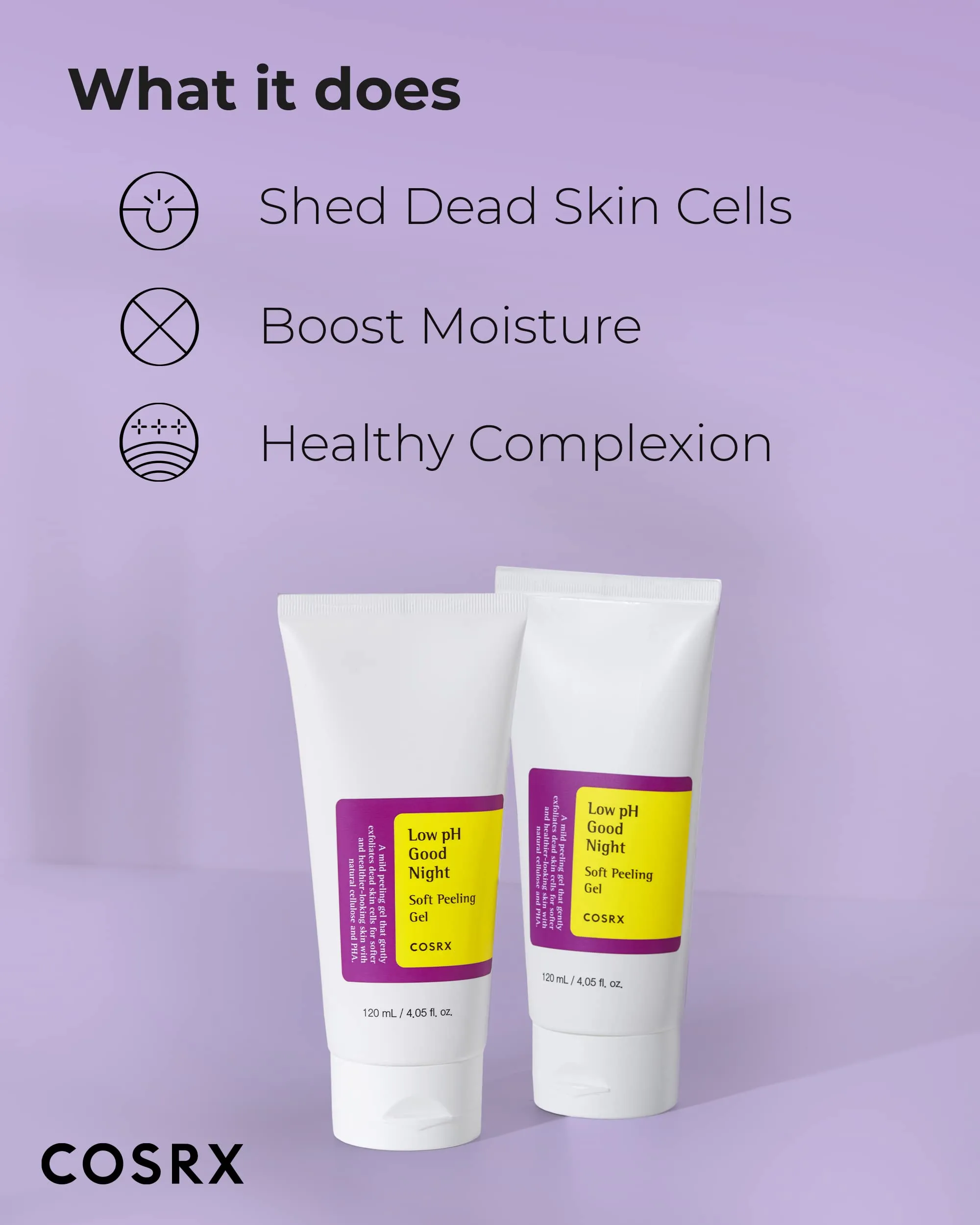COSRX Morning Skincare Routine- Low pH Good Morning Gel Cleanser   Low pH Good Night Soft Peeling Gel, Cleanse and Exfoliate Sensitive Skin, PHA, Korean Skin Care