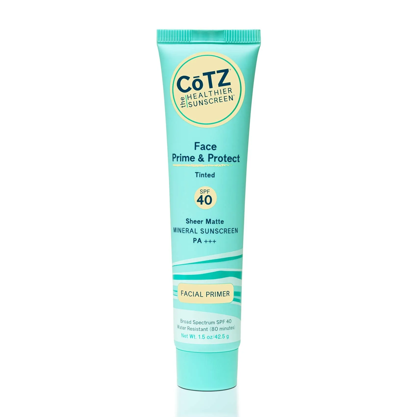 COTZ Face Prime & Protect Tinted Mineral Sunscreen and Facial Primer Broad Spectrum SPF 40; PA    1.5 oz / 42.5 g.