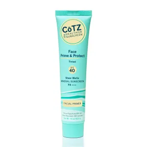 COTZ Face Prime & Protect Tinted Mineral Sunscreen and Facial Primer Broad Spectrum SPF 40; PA    1.5 oz / 42.5 g.