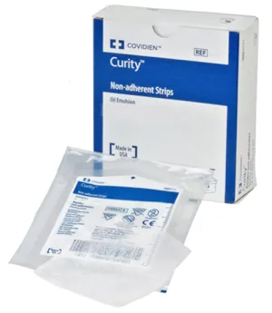 Covidien (formerly Kendall) 6116 Curity Non-adhering Oil Emulsion Dressing - 5 inch x 9 inch, Box of 12 dressings