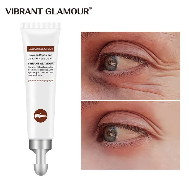 Crocodile Anti-Aging Eye Cream Remove Dark Circles Puffiness Lighten Fine Lines Whitening Moisturizing Eye Care