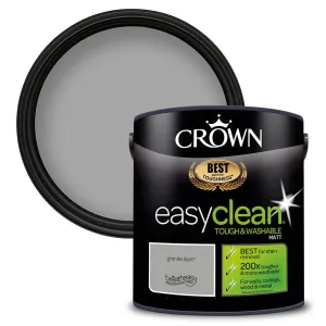 Crown Easyclean Matt Emulsion Paint | Granite Dust