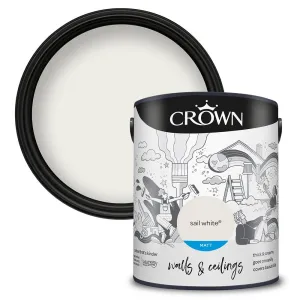 Crown Walls & Ceilings Matt Emulsion Paint | Sail White