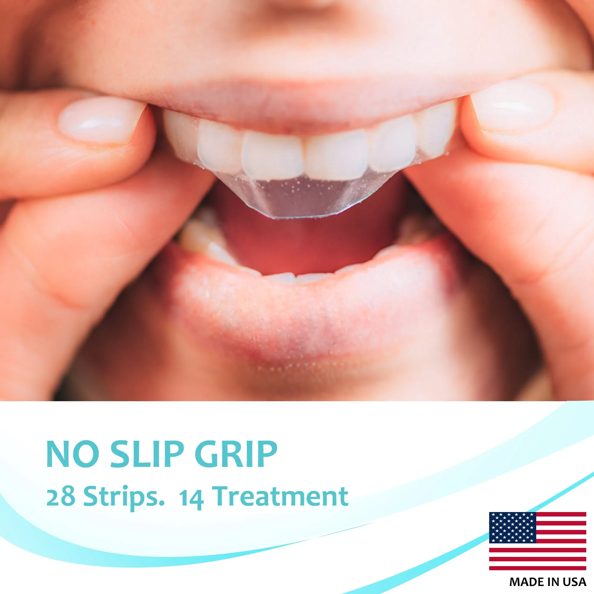 Crystal Clear Teeth Whitening Strips, Teeth, Dental Grade Professional White Strips for Sensitive Teeth, Coconut Flavor, 28 Strips, 14 Treatments