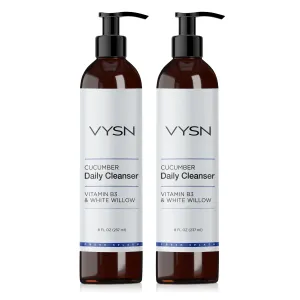 Cucumber Daily Cleanser - Vitamin B3 & White Willow - 2-Pack -  8 oz
