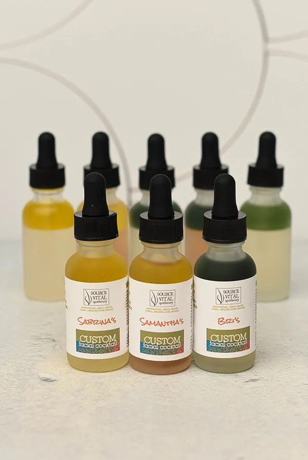 Customized Facial Cocktail: Make Your Own Facial Serum (1 Month Supply)