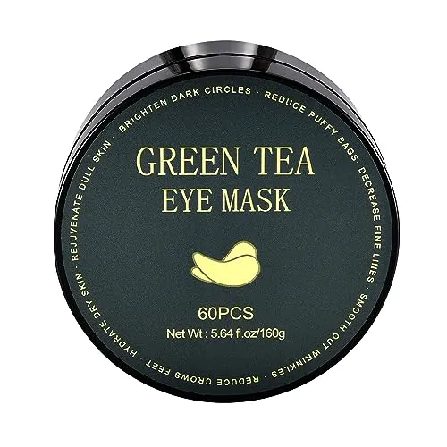DELISOUL Under Eye Patches, Green Tea, 30 Pairs, Skin Treatment Masks for Dark Circles, Puffiness, Wrinkle, Hydrating Eye Mask, Anti-Ageing, Collagen, Plant Extract