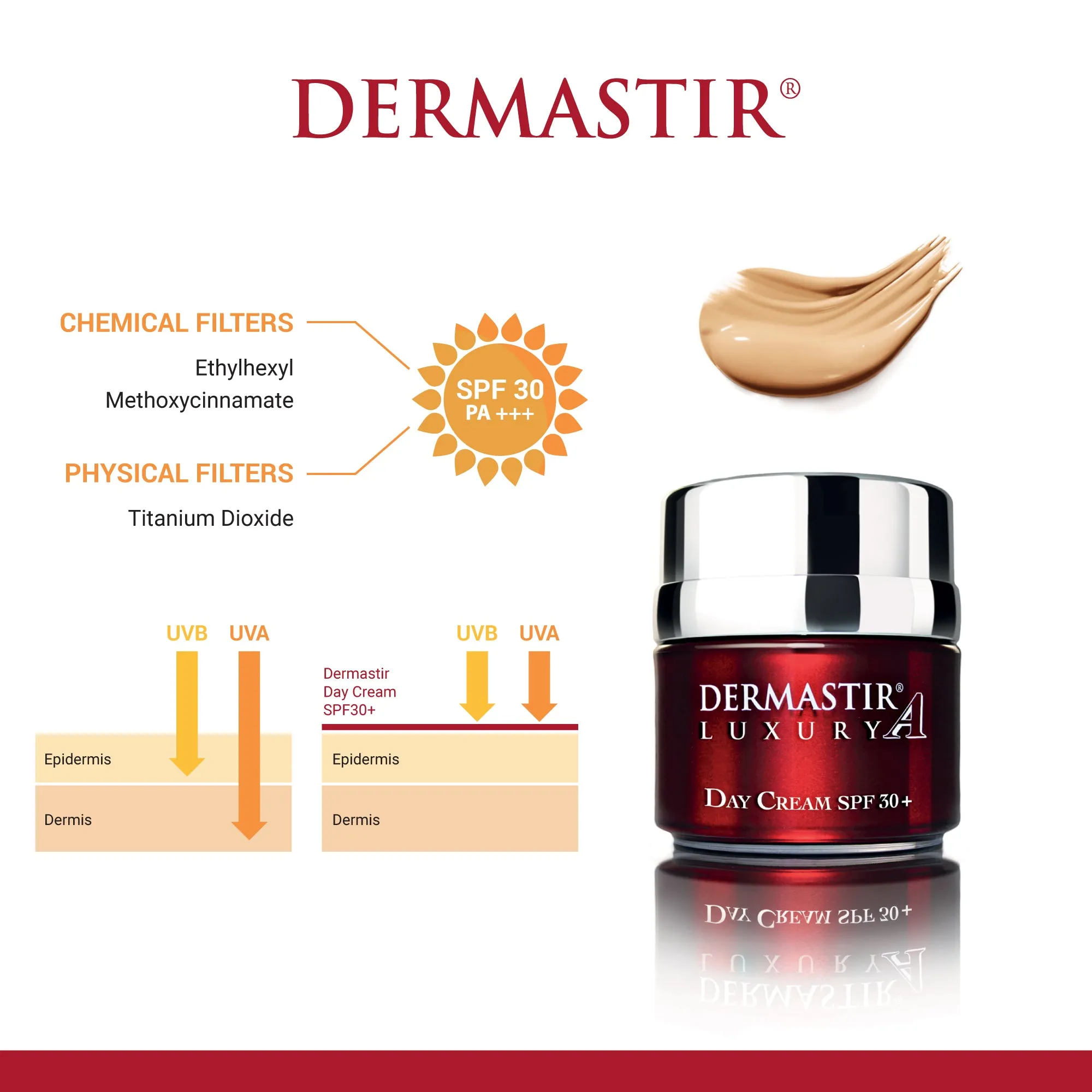 Dermastir Day Cream SPF30  Tinted