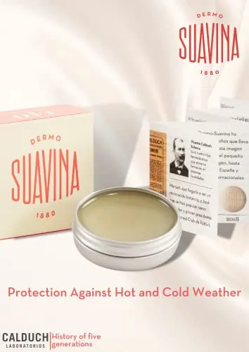 DERMO SUAVINA 1880 Lip Balm Moisturizer for Cracked and Dry Lips with Natural Ingredients Lip Care for Cold and Hot Weather Pack of 1(Citrus 0.3oz)