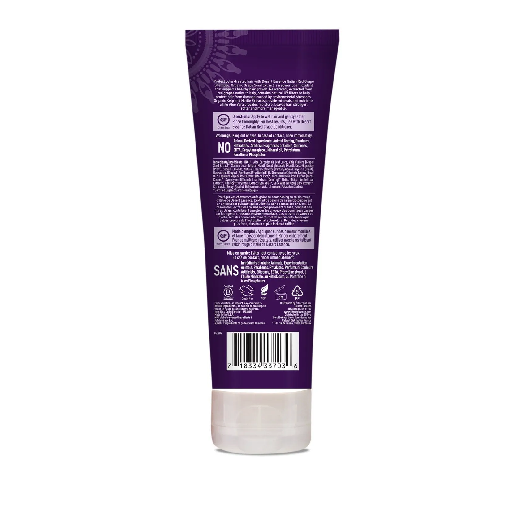 Desert Essence Italian Red Grape Shampoo