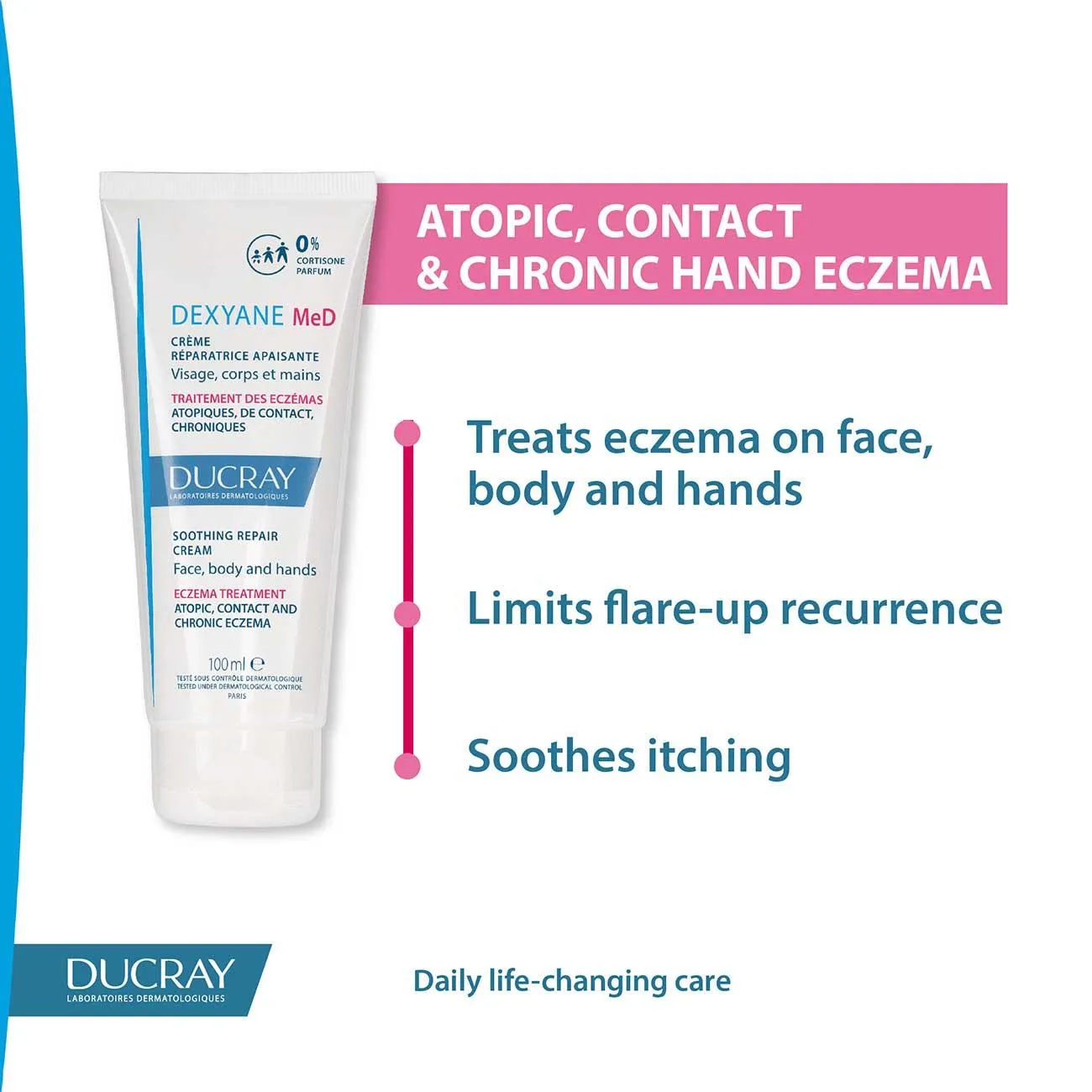 Dexyane MeD Soothing Repair Cream - Eczema Treatment - Atopic, Contact and Chronic Eczema