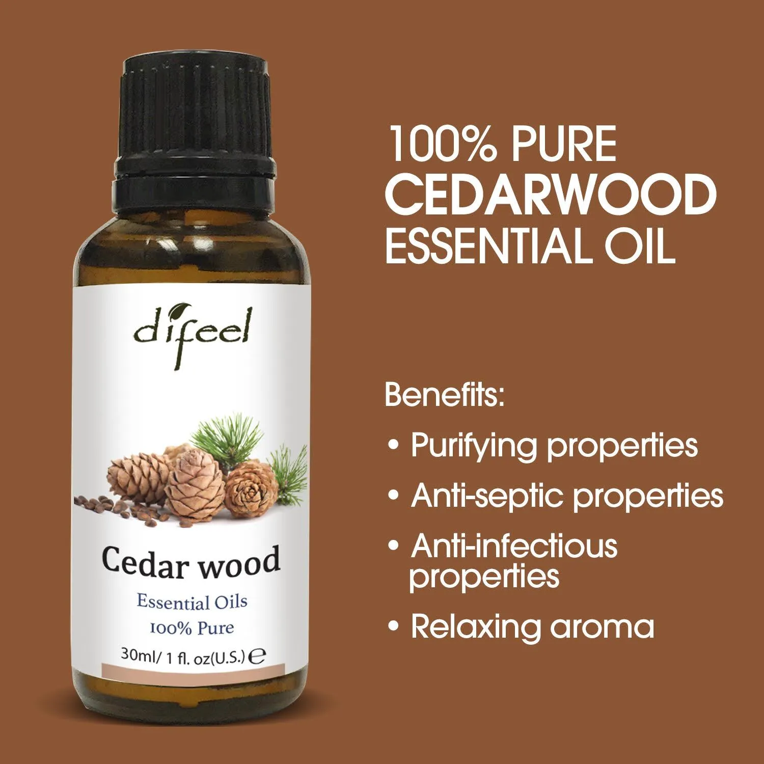 Difeel Deluxe 6 Piece Essential Oil Kit