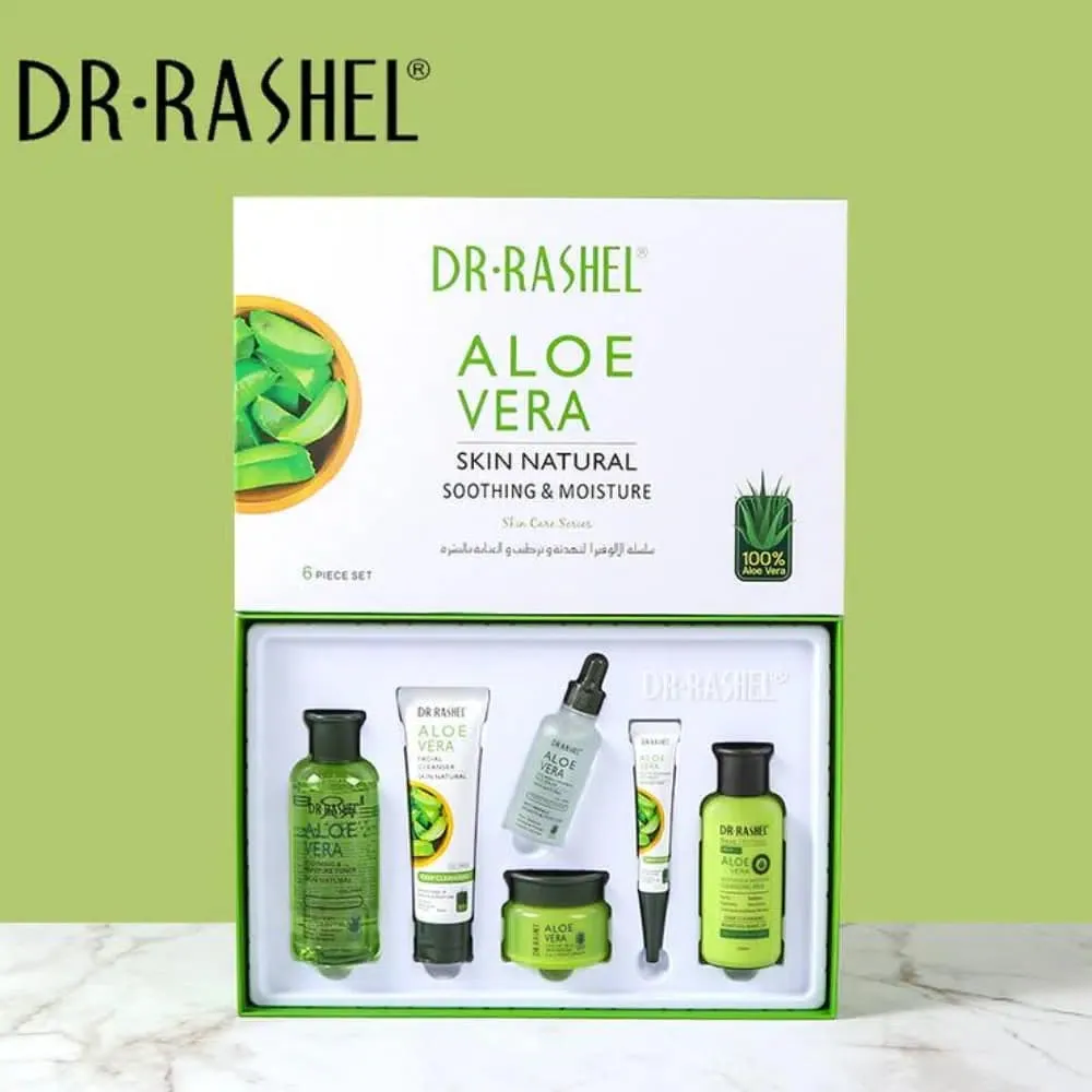 Dr Rashel DRL-1554 Aloe Vera Skin Natural Soothing & Moisture Skin Care Series – Pack Of 6