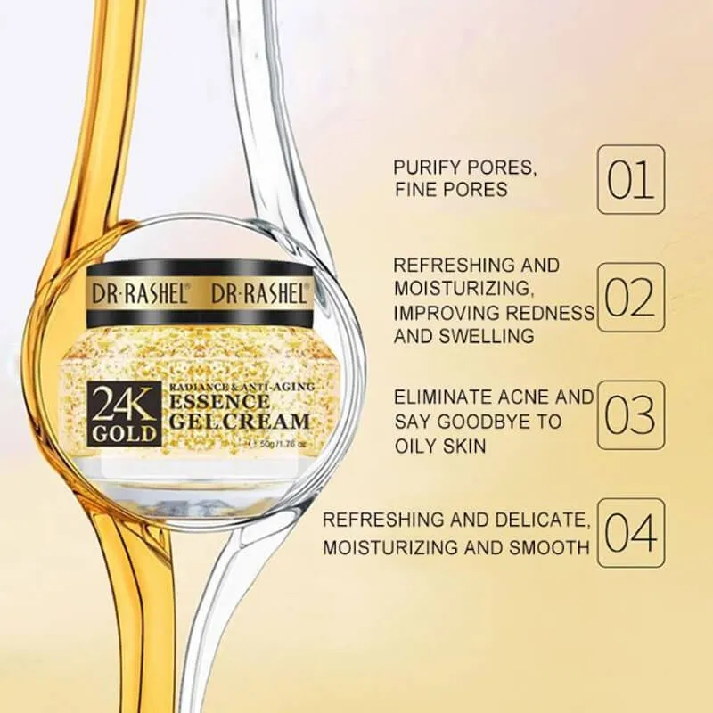 DR.RASHEL 24K Gold Radiance & Anti-aging Essence Gel Cream – 50g DRL-1481