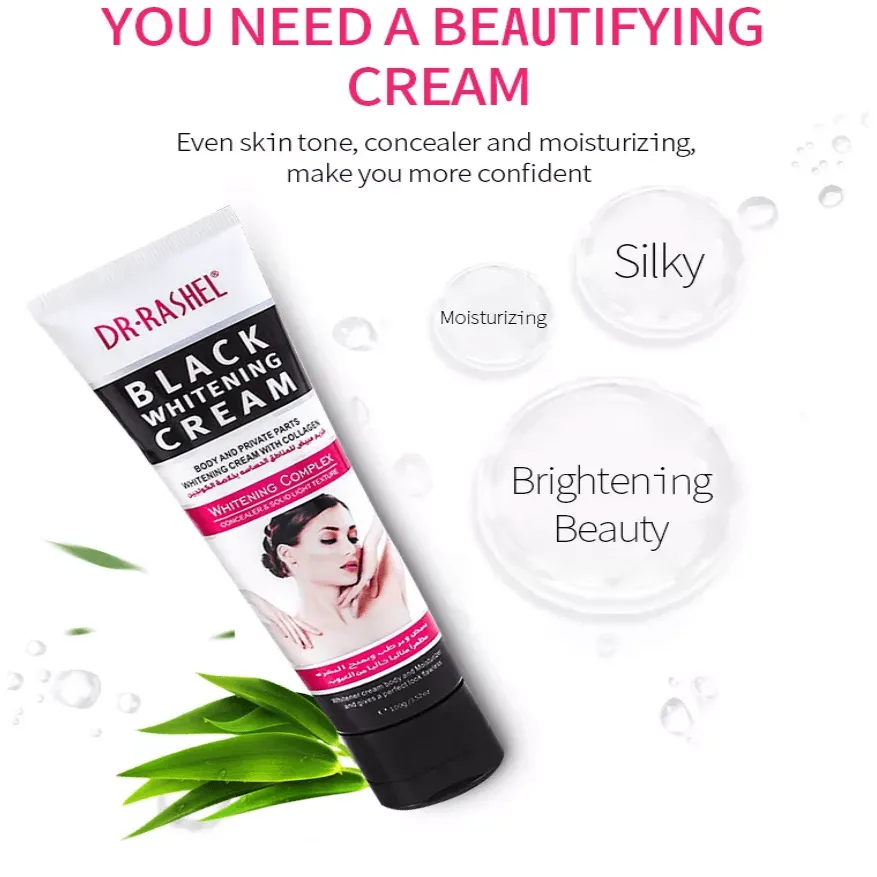 Dr.Rashel Black Whitening With Collagen Cream - 100g