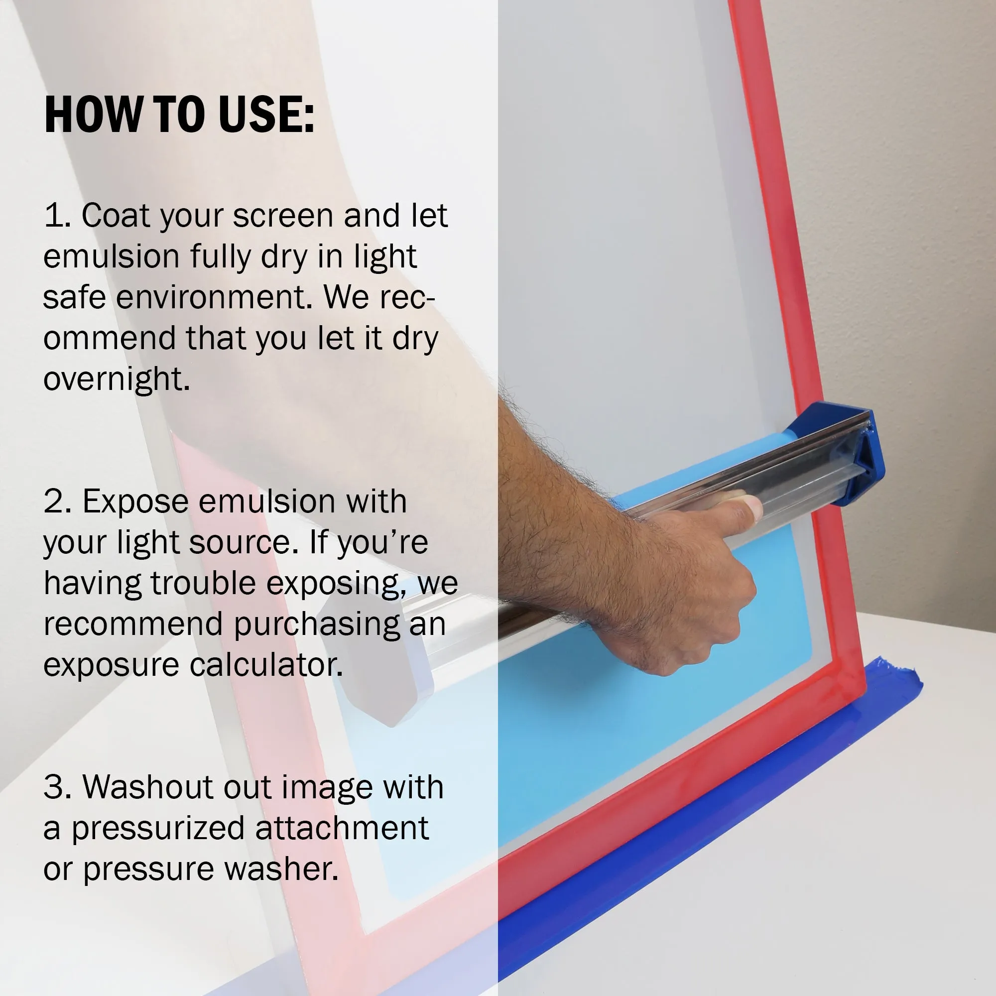Ecotex® Textile Blue High Viscosity Screen Printing Emulsion