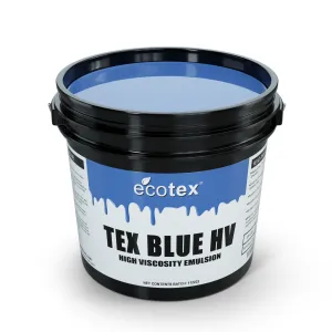 Ecotex® Textile Blue High Viscosity Screen Printing Emulsion