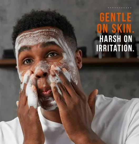 Edge  Mens Sensitive Skin Face Wash, 4 Oz, Fragrance-Free Mens Face Wash, Gently Cleanses Skin