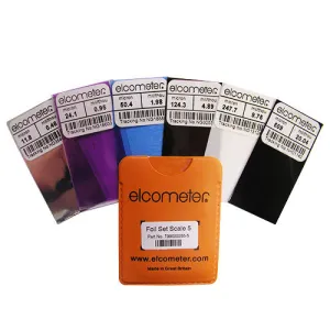 Elcometer Scale 5 Precision Foil Set (T99022255-5)