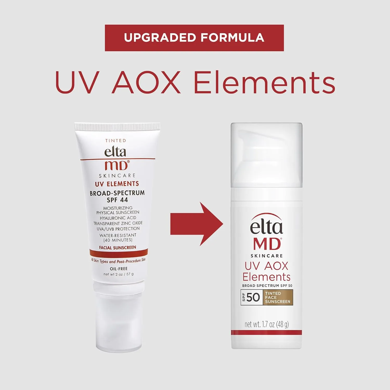 EltaMD UV AOX Elements Tinted Sunscreen Moisturizer SPF 50 1.7 oz Pump