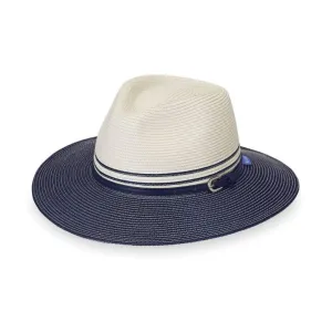 Emthunzini Hat: Bella ivory navy