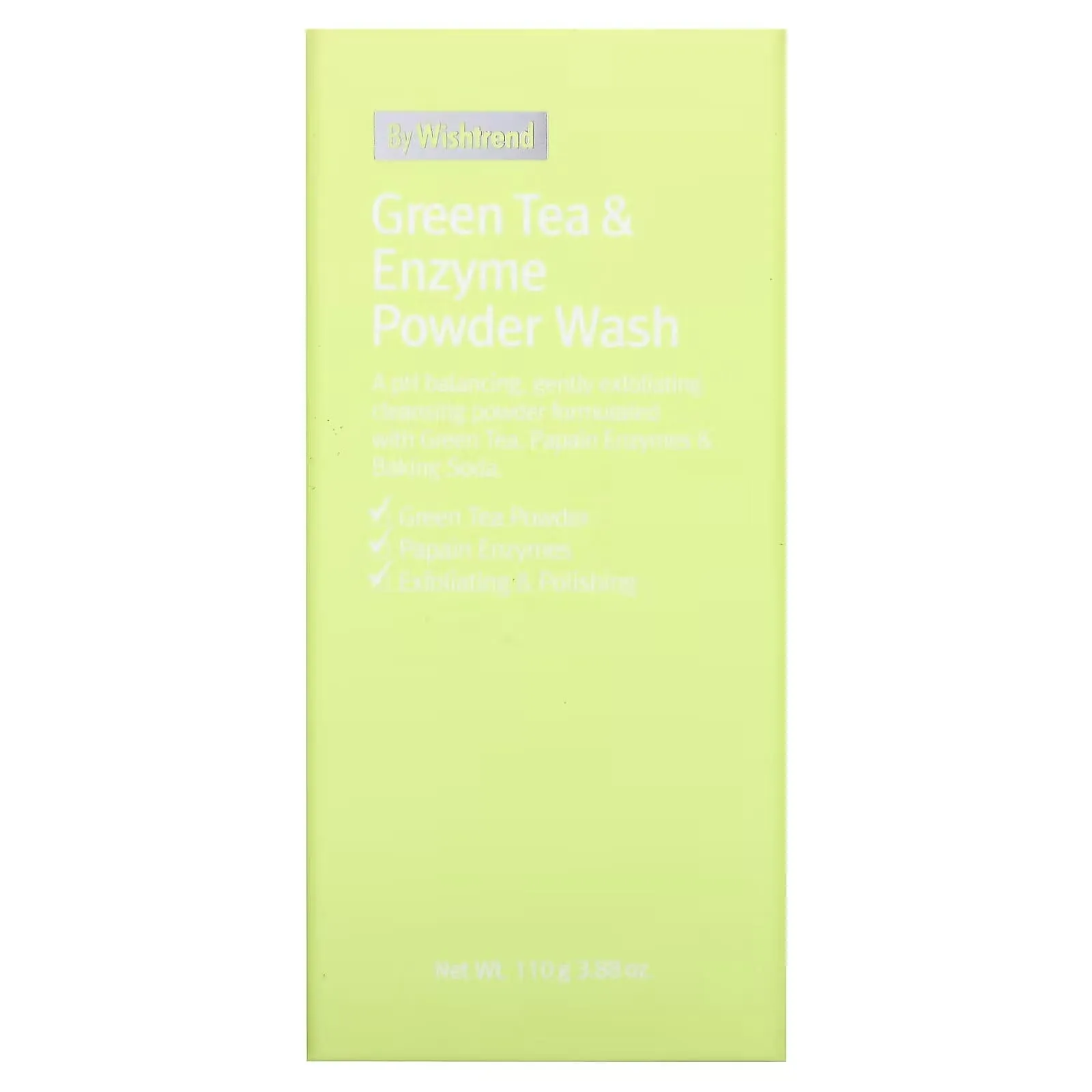 Enzyme powder for washing with green tea, Green Tea & Enzyme Powder Wash, 110 ml, By Wishtrend